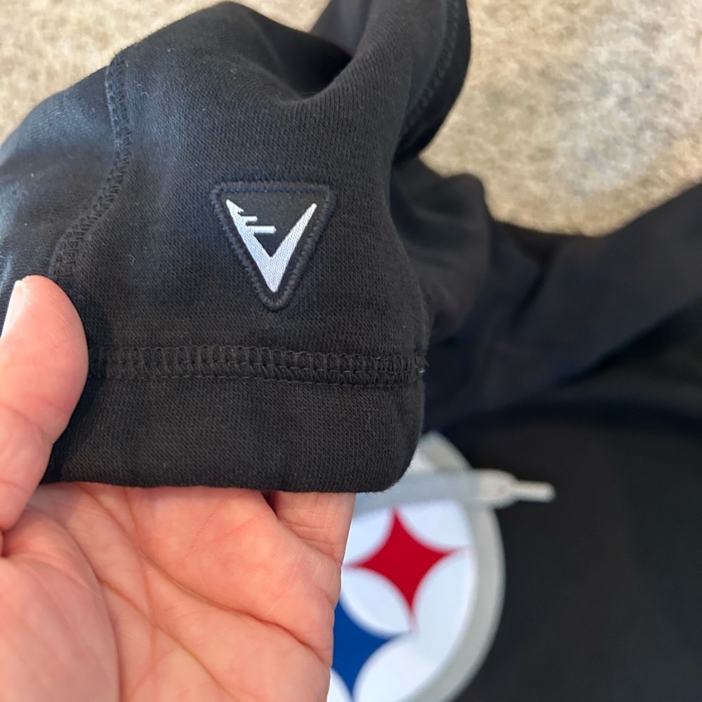 Steelers Antigua Black Victory Pullover Hoodie. Embroidered Logo. Like new 2XL - Picture 7 of 12